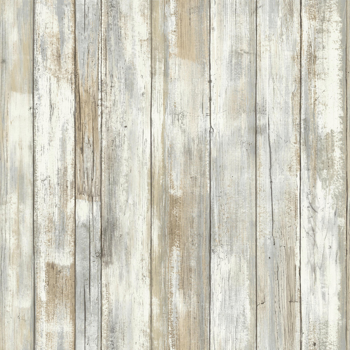 Distressed Wood Peel and Stick Wall Decor Wallpaper