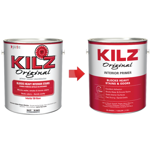 Original Interior Oil-Based Primer, Sealer & Stainblocker, White - New Look, Same Trusted Formula
