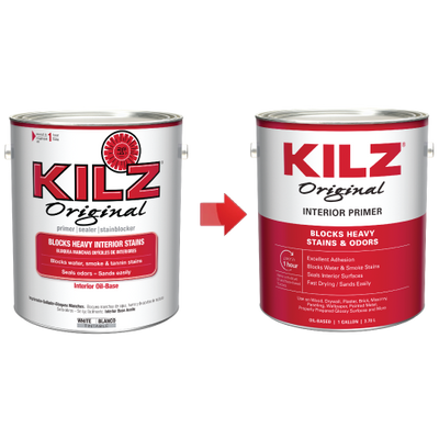 Original Interior Oil-Based Primer, Sealer & Stainblocker, White - New Look, Same Trusted Formula